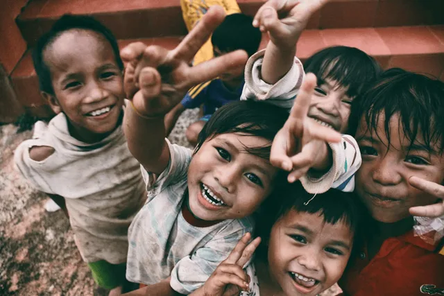 Children playing outdoors